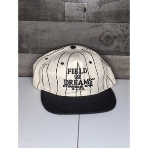 Vtg Field Of Dreams Baseball Cap Snapback Pinstripe 90s - Movie Field Of Dreams